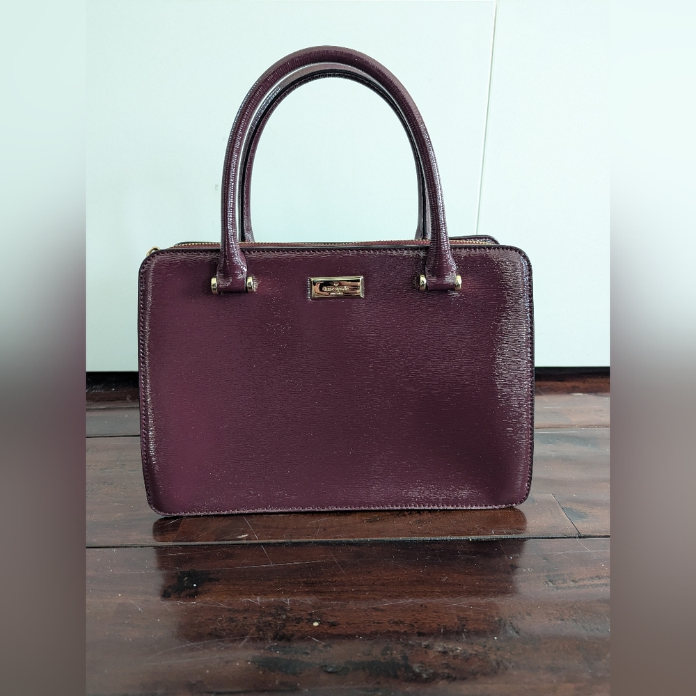 Kate Spade Mahogany/Burgundy Bixby Place Lise Satchel